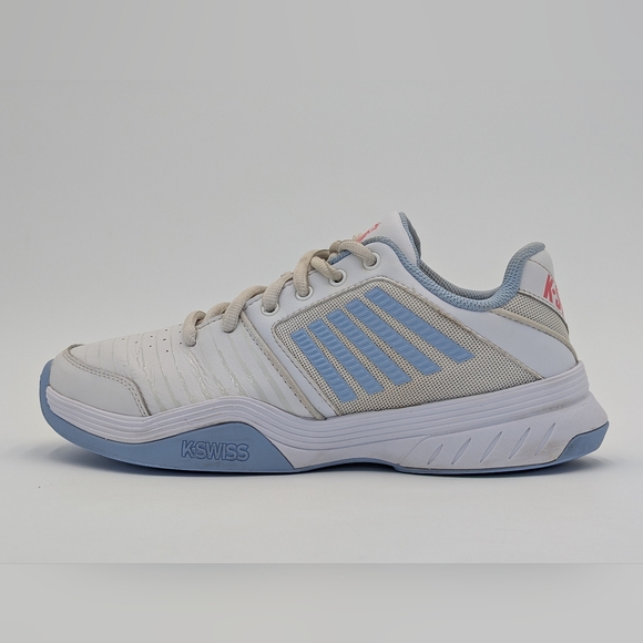 K-Swiss Court Pro Women's Size 9.5 / EU 41.5 White and Blue Cushioned Sneakers - Picture 5 of 17